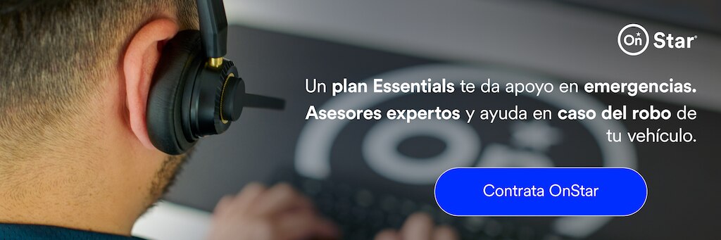 Ecosistema OnStar con Wi-Fi, control remoto del vehículo y asistencia 24/7.